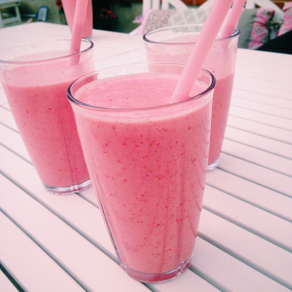 Smoothie med jordbær