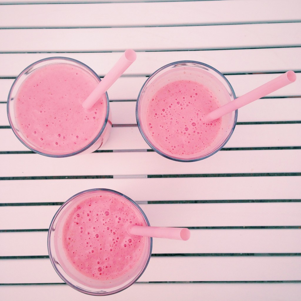 Smoothie med jordbær