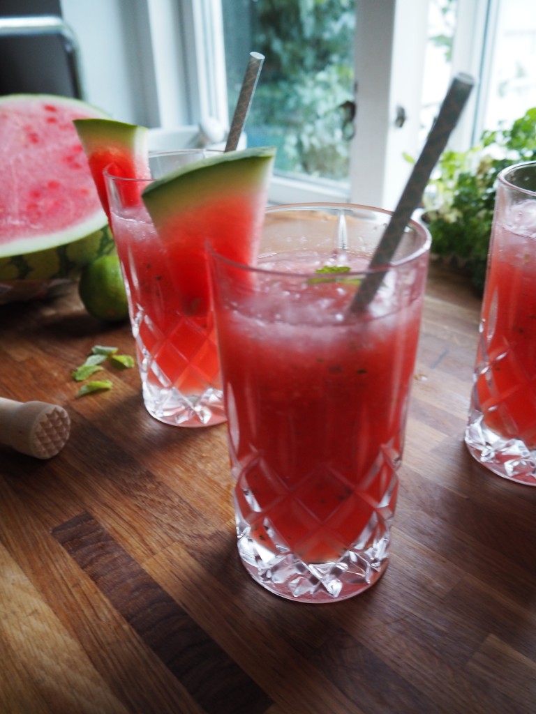 Vandmelon mojitos