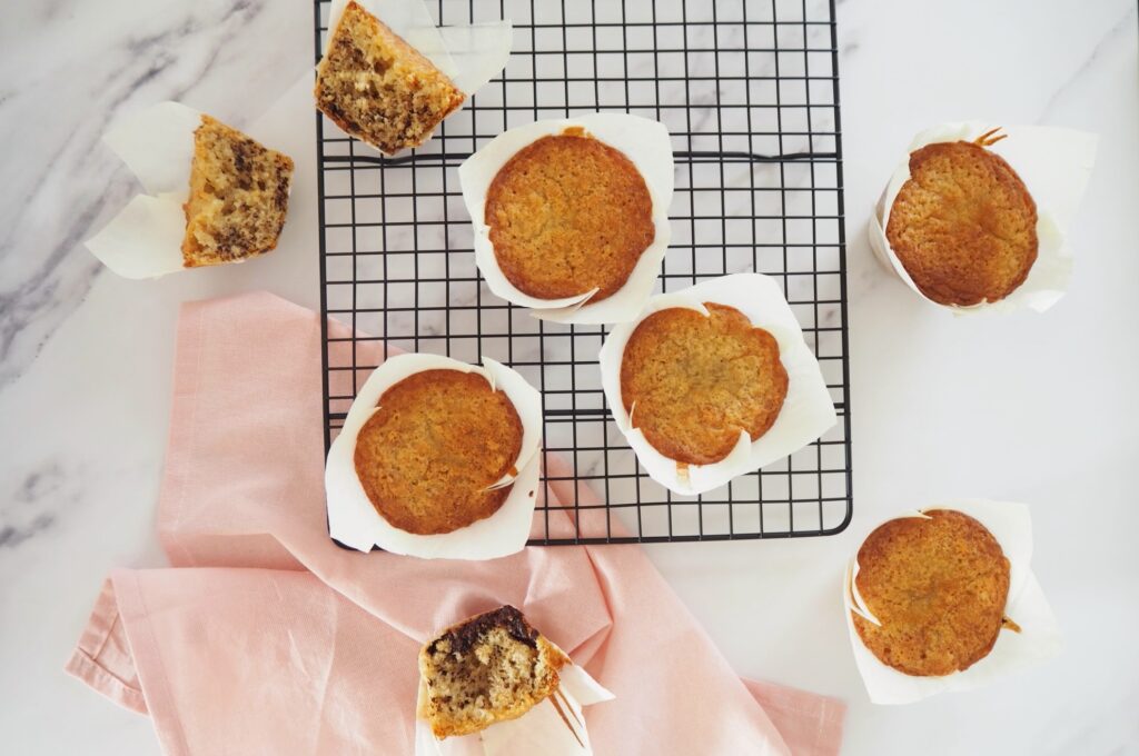 Glutenfri vaniljemuffins med chokolade