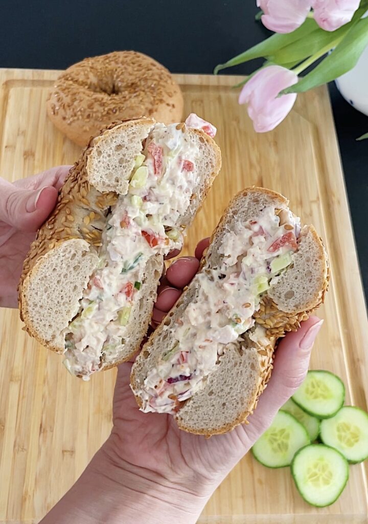Glutenfri chopped bagels