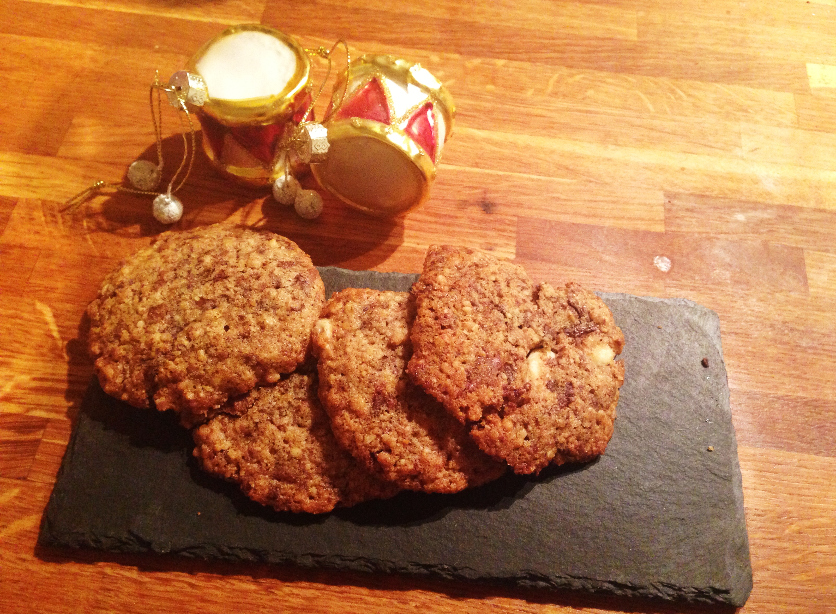 Triple chocolate chip cookies