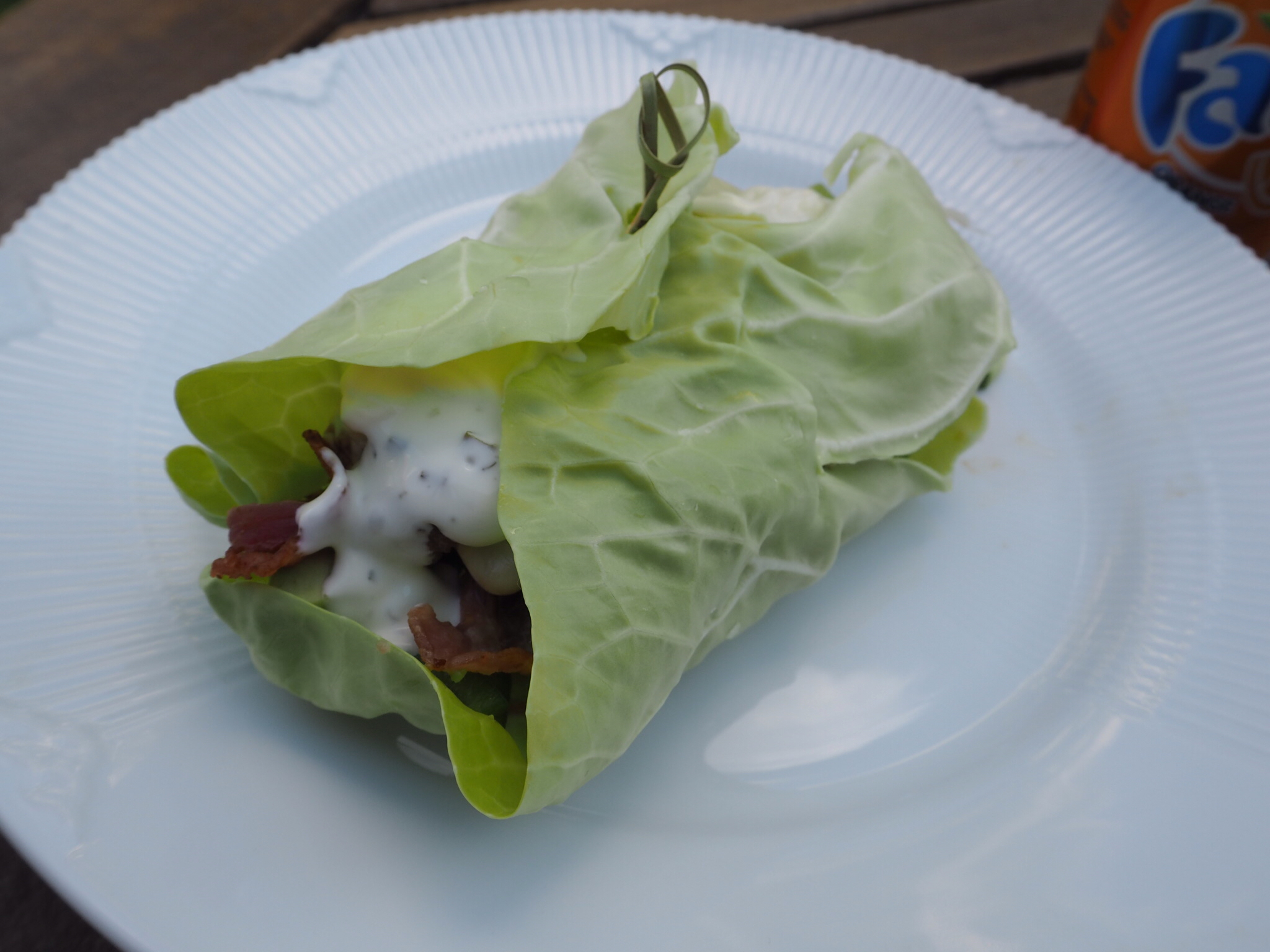 Burgerwrap af spidskål