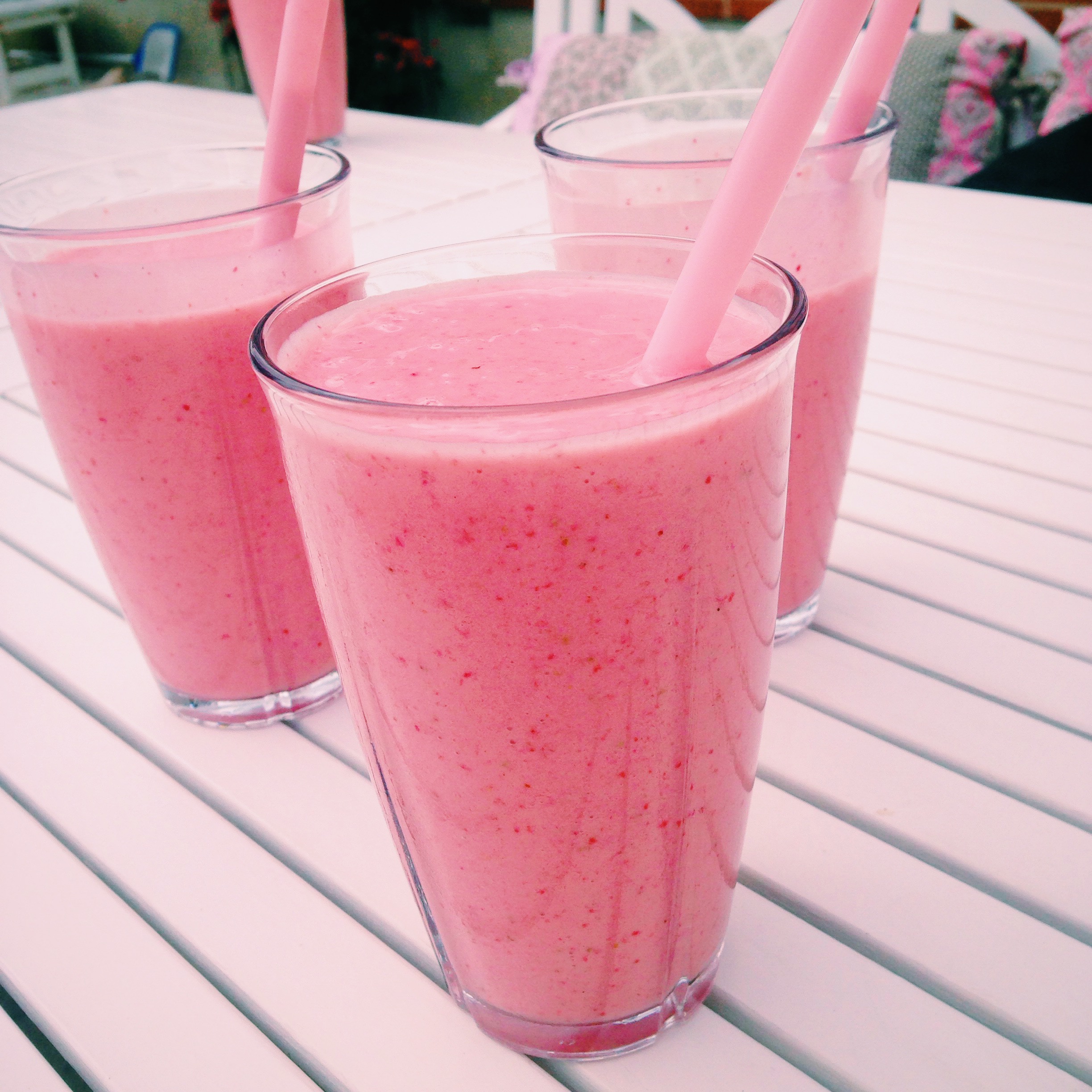 Smoothie med jordbær