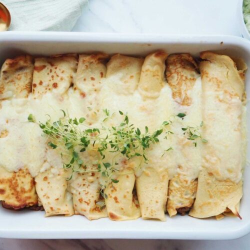 Glutenfri fyldte pandekager