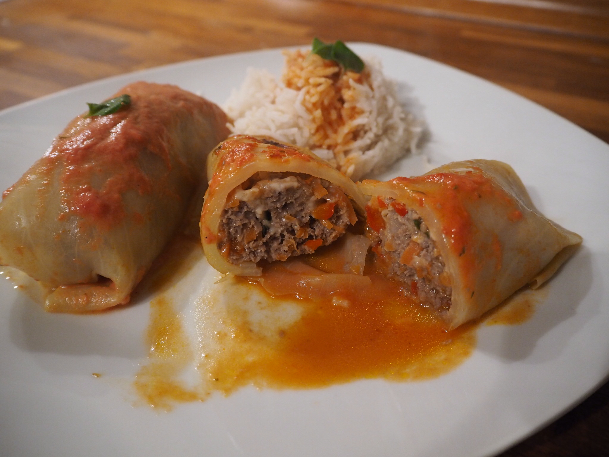 Glutenfri spicy kålruller