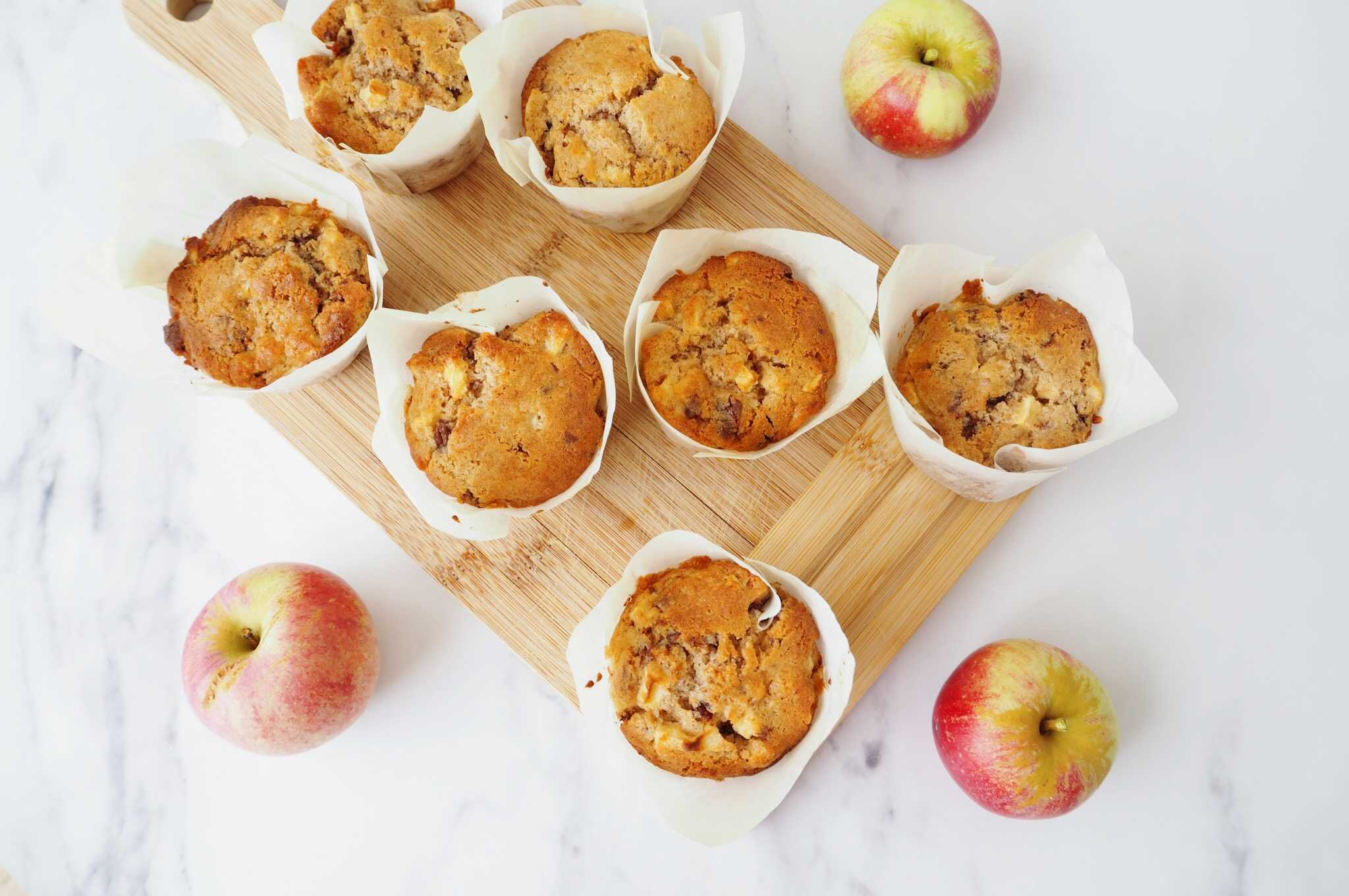 glutenfri-æblemuffins