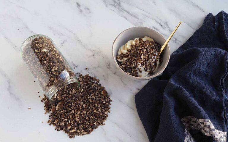 Glutenfri kakaogranola